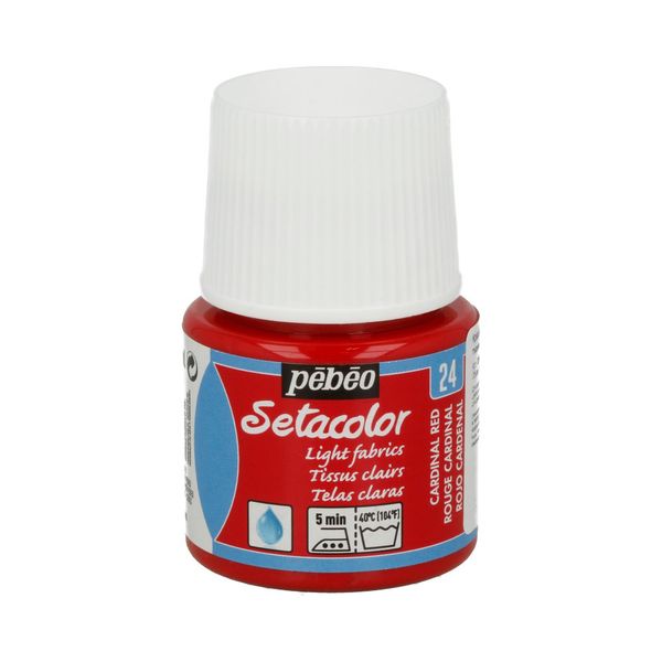 Краска для светлых тканей Setacolor 45 мл 329-024 красный кардинальский, Pebeo