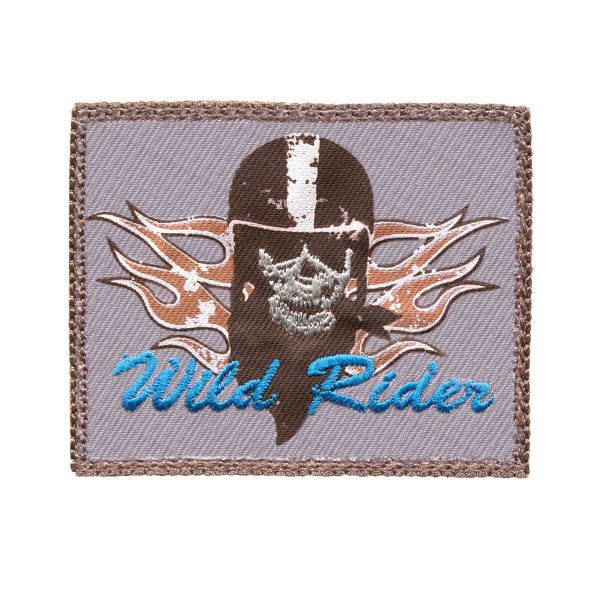 Термоаппликация ярлык WILD RIDER, бежевый/коричневый цв. 1шт. Prym, 922015