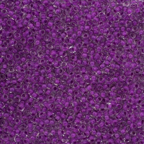 Бисер Preciosa прозрачный с цветн. серед. и с покрытием 10/0 (2.3 мм), круг.отв, 20гр, уп.5 шт