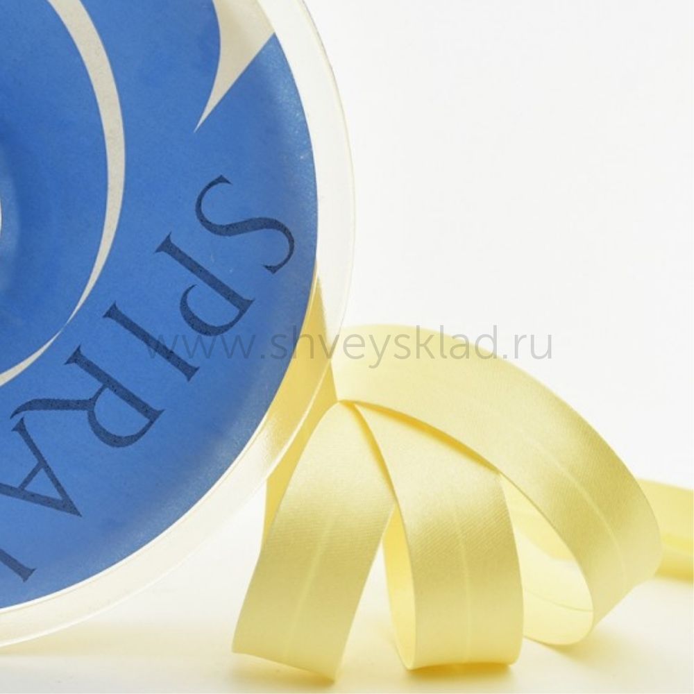 Бейка косая атласная 20 мм, 25 метров, 10 шампань, Safisa (Spiral) /TOS/