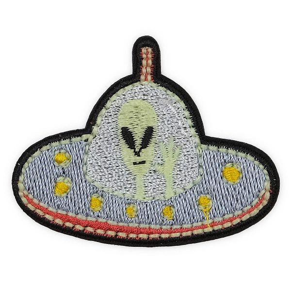 Термоаппликация Летающая тарелка, 4.6х5.1см, Hobby&Pro