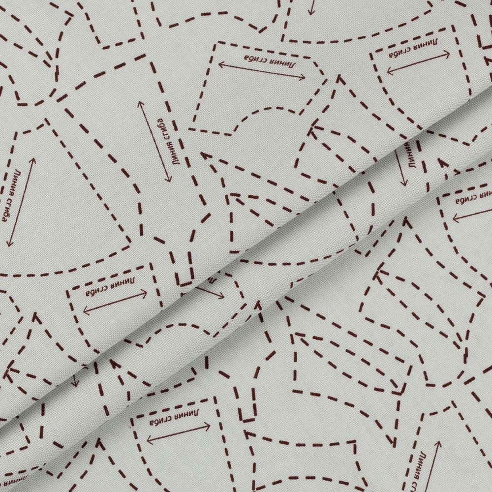 Ткань для пэчворка Peppy Век моды, рулон 112 см / 5 метров, ВМ-04 серый, Peppy