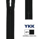 Молния спираль (витая) YKK Т3 (3 мм) 1 зам., н/раз., 12 см, цв. 071 синяя ночь, 0561179/12, уп. 10 шт /TOS/
