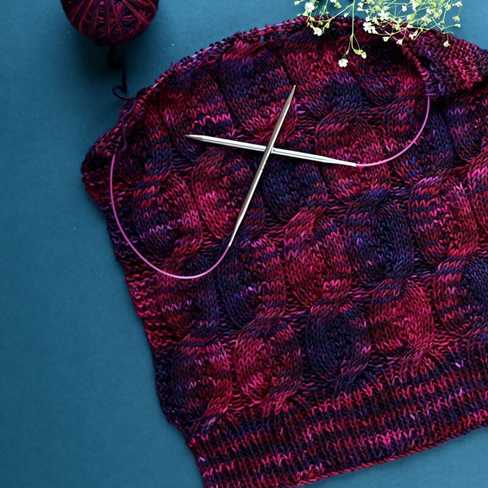 Спицы круговые Knit Pro Nova Metal 3 мм / 25 см, никелированная латунь, серебристый, 10975