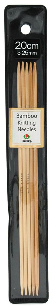 Спицы чулочные Tulip Bamboo 3,25мм, 20см, KND080325