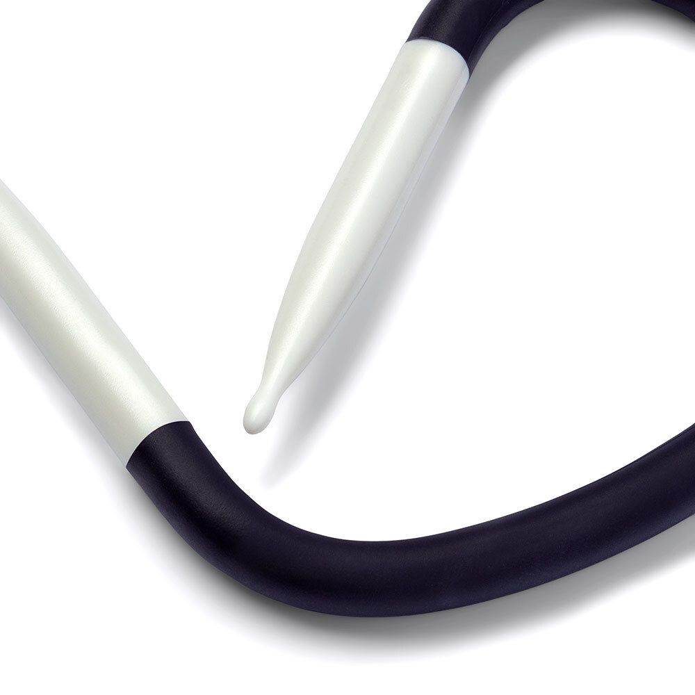 Спицы для вывязывания кос пластик ⌀7.0 мм, 25 см, 1 шт, йога гибкие, Prym 191113