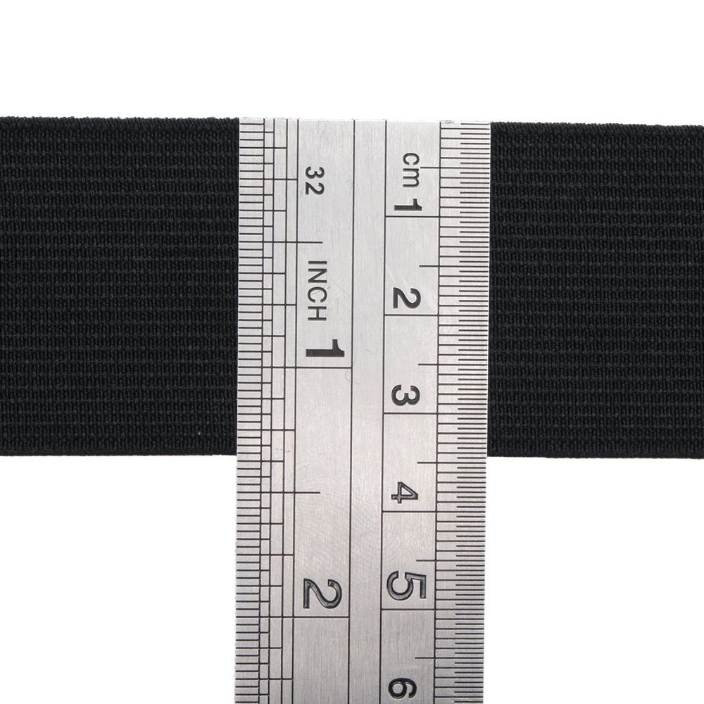 Резинка тканая 35.0 мм / 20 метров, черный