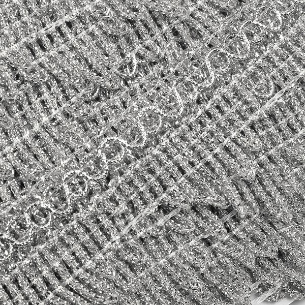 Тесьма отделочная 40 мм, 13-5061 цв.серебро уп.13.71м