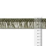 Бахрома отделочная 35.0 мм / 16 метров, 079 хаки, Gamma А-06