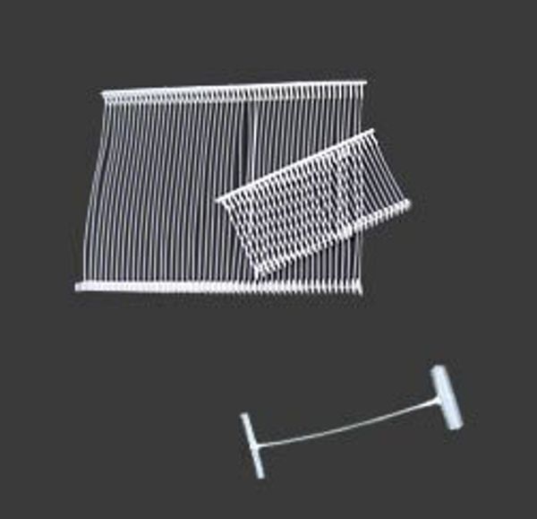 Держатели этикеток к этикет пистолету 10 мм, 5000 шт, прозрачный, Micron TPS, УЦЕНКА