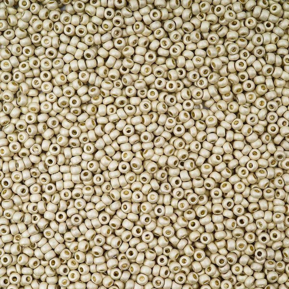 Бисер Preciosa металлик terra матовый 10/0 (2.3 мм), круг.отв., 50г, (18503)