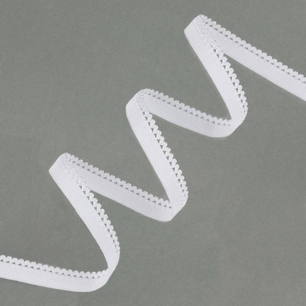 Резинка бельевая (ажурная) 10.0 мм / 25 метров, белый-3, Blitz DT-12