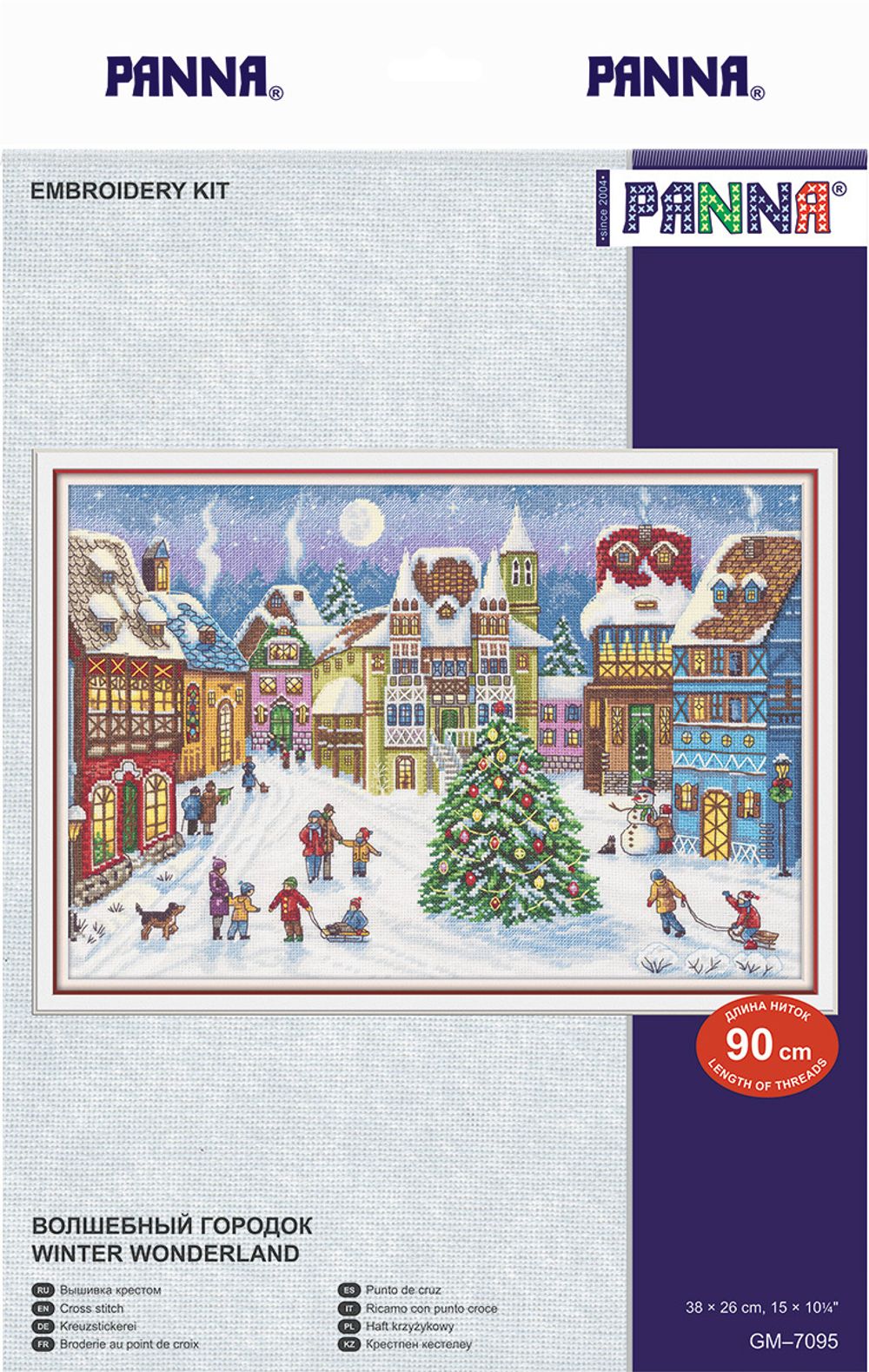 Набор для вышивания нитками Panna, Волшебный Городок, 38х26 см