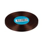Лента атласная 1-сторонняя 6.0 мм / 33±2 метра, 154 т.коричневый, Gamma