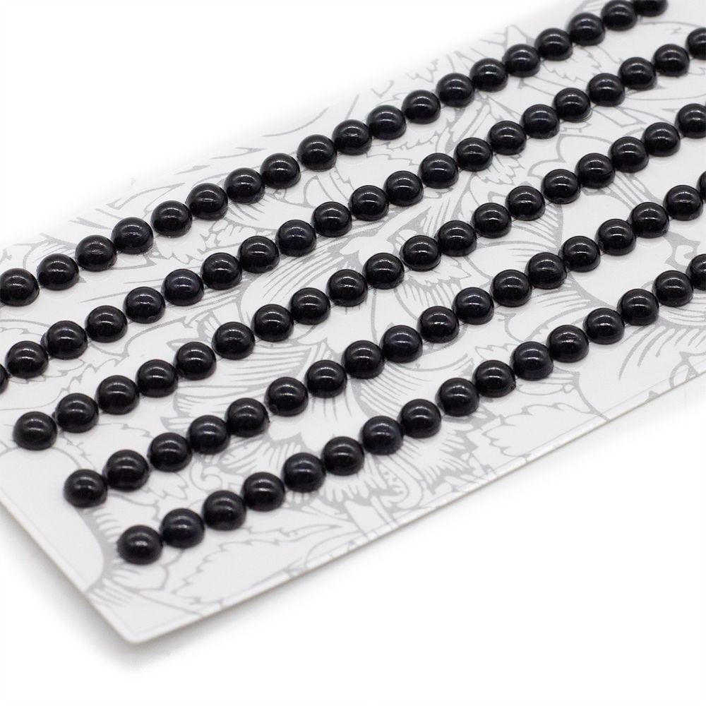 Декоративные наклейки "Жемчуг", 5 мм, Астра, Z25 черный