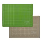 Мат для резки 2-сторонний 30х22 см, формат А4, бежевый/салатовый, Gamma DKD-04
