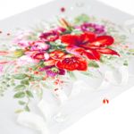 Набор для вышивания нитками Чудесная игла, Букет с амариллисом 36х27см