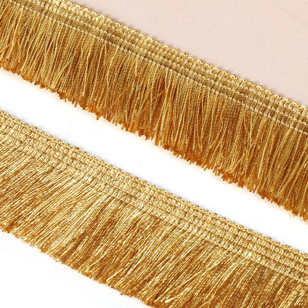 Бахрома отделочная 40.0 мм / 10 метров, 6155-0328 цв.6362 золотистый