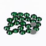 Стразы клеевые стекло 4.7 мм, 5х24 шт, SS20 №10 изумрудный (Emerald), Zlatka ZRTG-2024