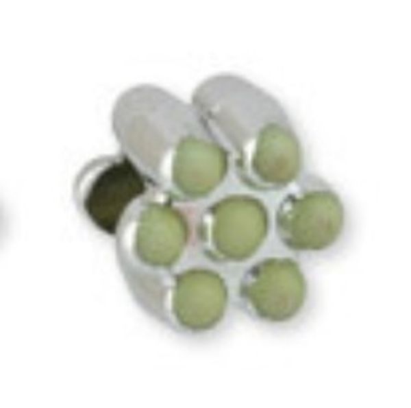 Бусины акрил 10х8 мм, 5 шт, №03 зеленый, Zlatka BLM-04