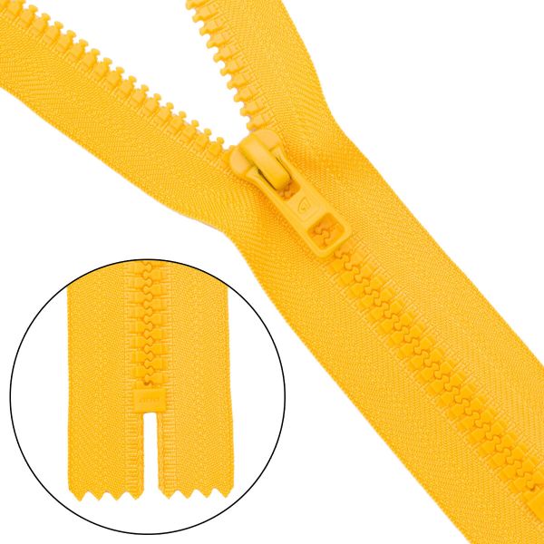 Молния трактор Arta Т6 (6 мм) 1 зам., н/раз., 18 см, (2075), A506 желтый, НОВЫЙ МАТОВЫЙ ЗАМОК, 10 шт