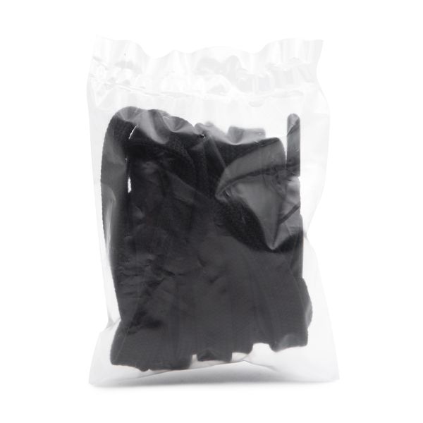 Шнурки плоские с металлическим наконечником 10.0 мм / 130 см, 1 пара (2 шт), черный, 6220-0134