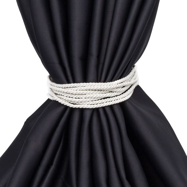 Подхваты шторные Каскад (L73см/ ширина 2см) (молочный), К-16