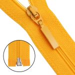 Молния спираль (витая) Arta Т5 (5 мм) 1 зам., разъем., 80 см, цв. 506 желтый, уп.5 шт