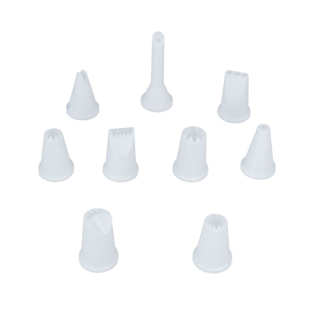 Набор кондитерских насадок, 9 шт, пластиковые, S-Chief SHF-0004