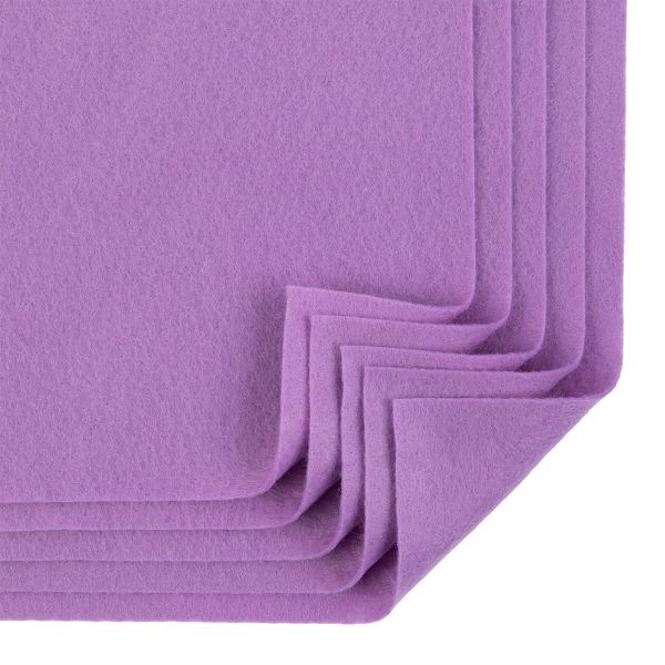 Фетр листовой 1 мм, 20х30 см, 5 шт, 110 лиловый, Blitz FKC10-20/30