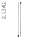 Спицы прямые металл ⌀4.5 мм, 25 см, никель, Gamma MKP25