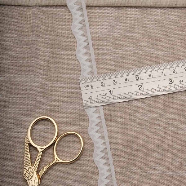 Кружево эластичное (стрейч) 15 мм / 22.86 метра, белый, 3AR2760