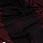 Кружево бельевое эластичное 230 мм / 10 м, 8036, цв.черный, Kruzhevo