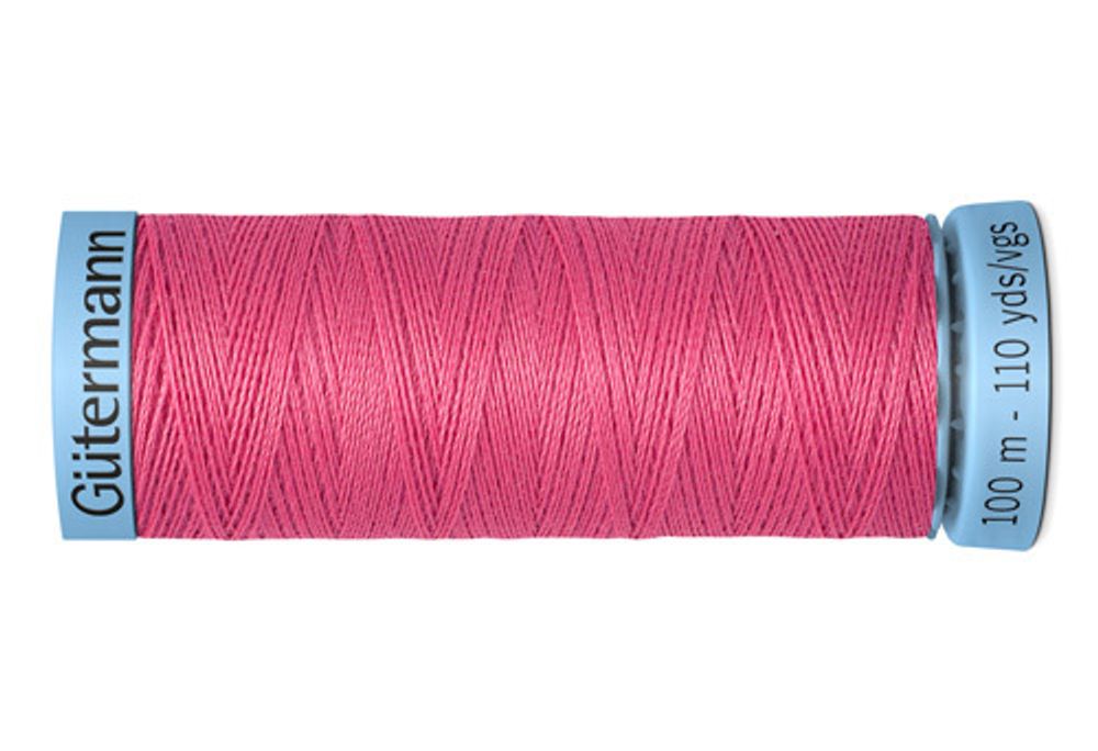 Нитки шелковые Gutermann Silk S303, 100м, 890 т.пурпурно-розовый, 5 катушек /TOS/