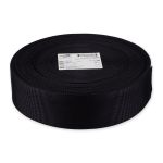 Стропа (ременная лента) 50 мм / 30 метров, толщ. 0.85 мм, [32.39 г/пог.м], 100% п/а, 001 черный, Gamma 9с767