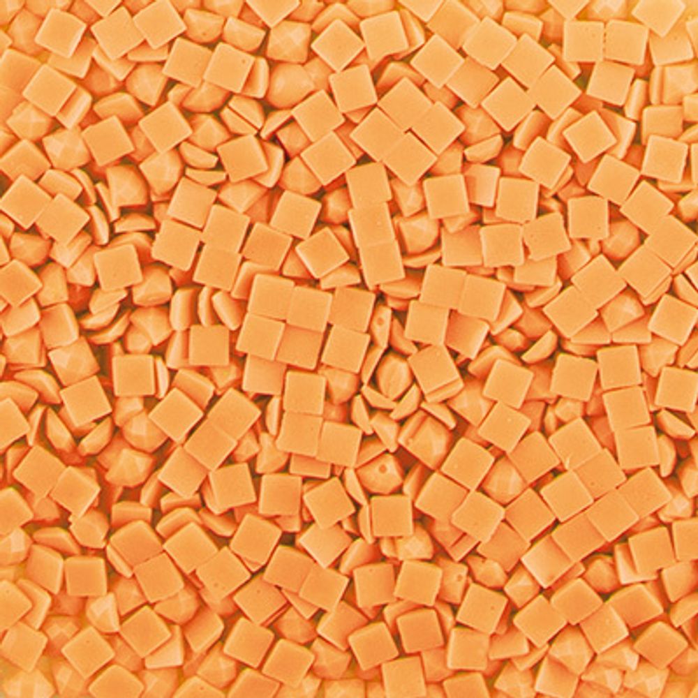 Стразы неклеевые акрил 2.3х2.3 мм, 10х10 г, /РП/, №3204 бл.бл.оранжевый, Zlatka ZMS