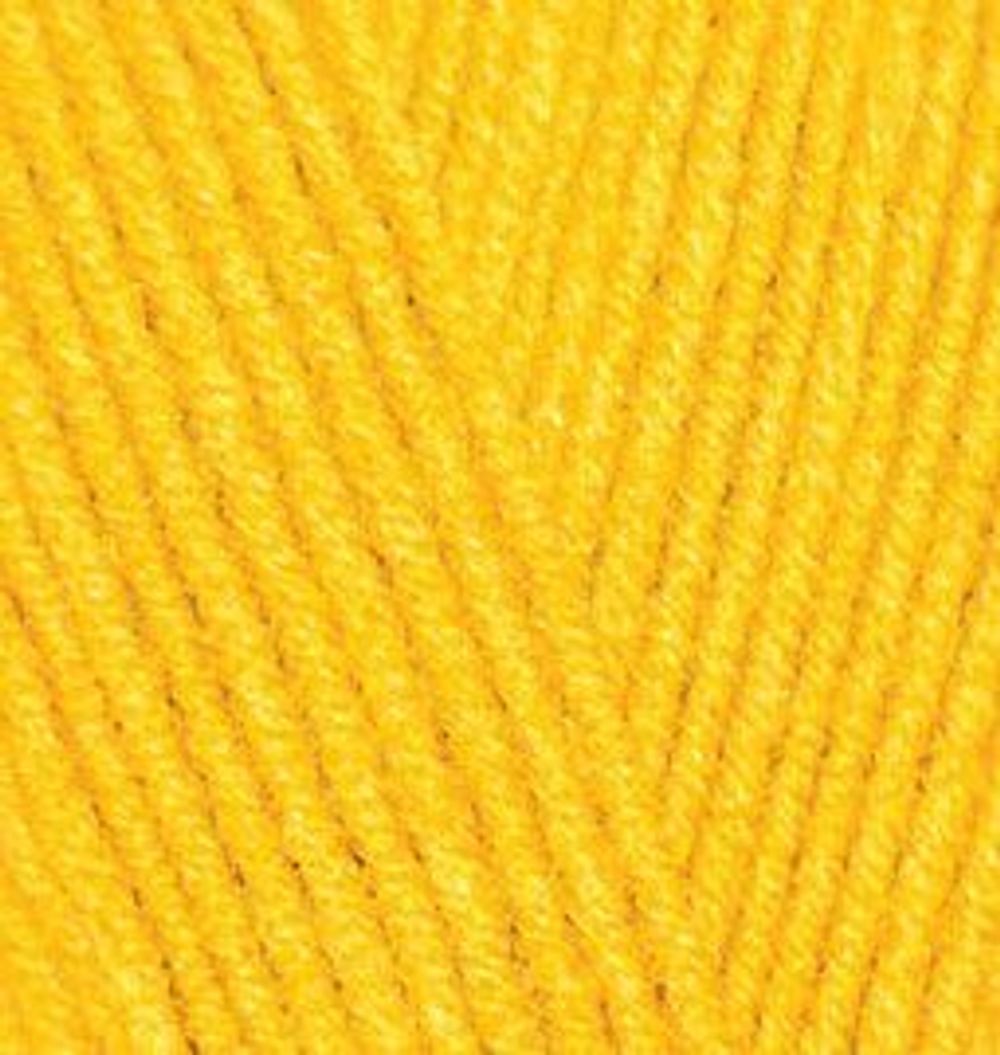 Пряжа Alize (Ализе) Lana Gold Fine / уп.5 мот. по 100 г, 390м, 216 желтый A