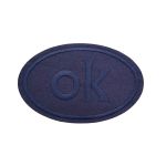 Термоаппликация овал OK 92х60мм (Blue1 (синий1)), 2 шт, LA560