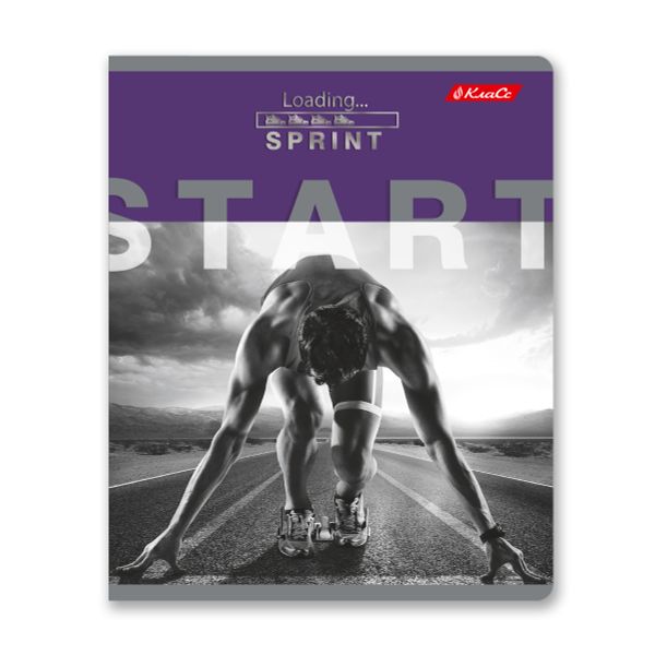 Тетрадь ученическая общая, глянцевая ламинация, A5+ 48 л. на скобе 65 г/м², белизна 100%, 10 шт, линия в термоусадочной пленке, 000758 Не сдавайся!, Светоч 48ТЕТл-004