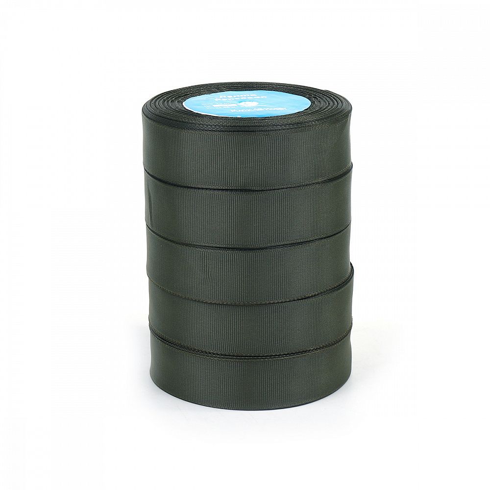 Лента репсовая (в рубчик) 25.0 мм цв.077 т.серый 5 шт по 22.86м (±1м)