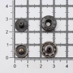 Кнопка Альфа (S-образная) ⌀12.5 мм, ≈144 шт, СТАЛЬ, №54 антик, NEW STAR