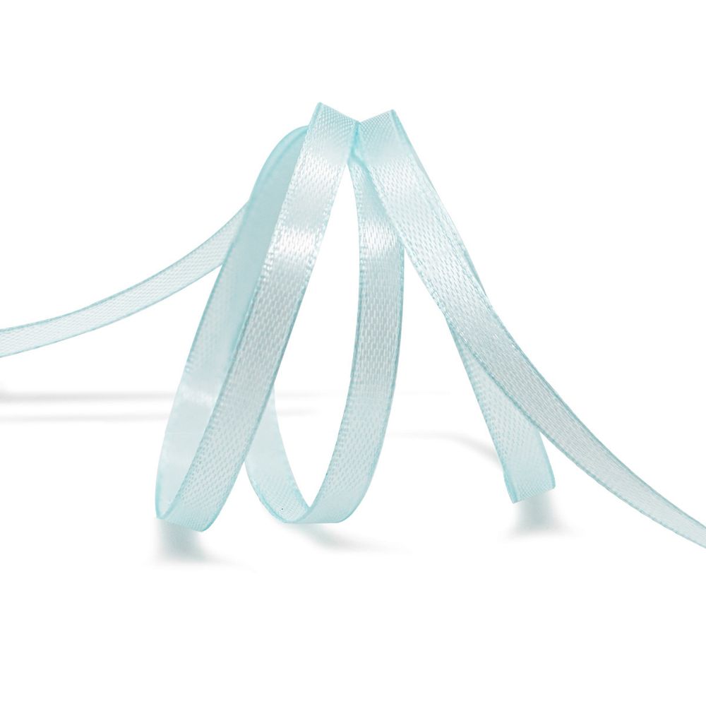 Лента атласная 1-сторонняя 6.0 мм / 22.86±1 метров, 134 св.голубой, Globus