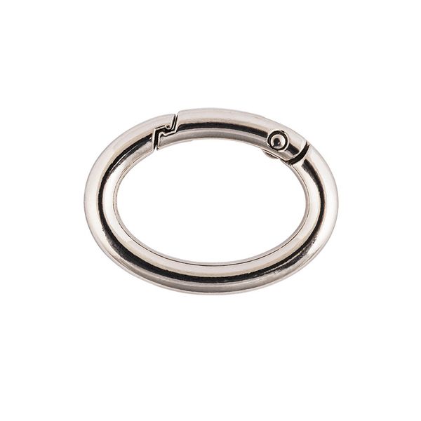 Карабин металл кольцо овал 29 мм (37 мм), 10 шт, 01 никель, Gamma GH-329