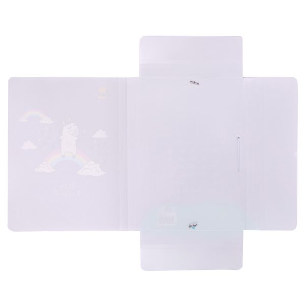 Папка на резинке A4 LRF-06 450 мкм 35 мм, песок, 5 шт, 03-Единорог, Лео LRF-06