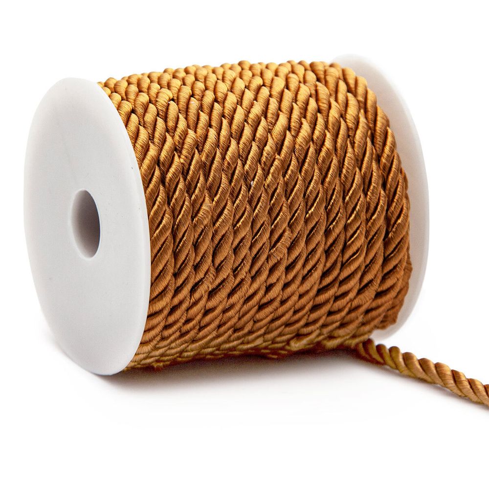 Шнур витой ⌀5.0 мм / 18.29 метров, цв.84 т.бежевый