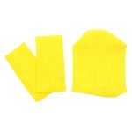 Комплект одежды для игрушек цв.желтый: шапка и гетры, 9,5смх10см, 3смх8см