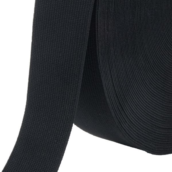 Резинка тканая 35.0 мм / 20 метров, черный