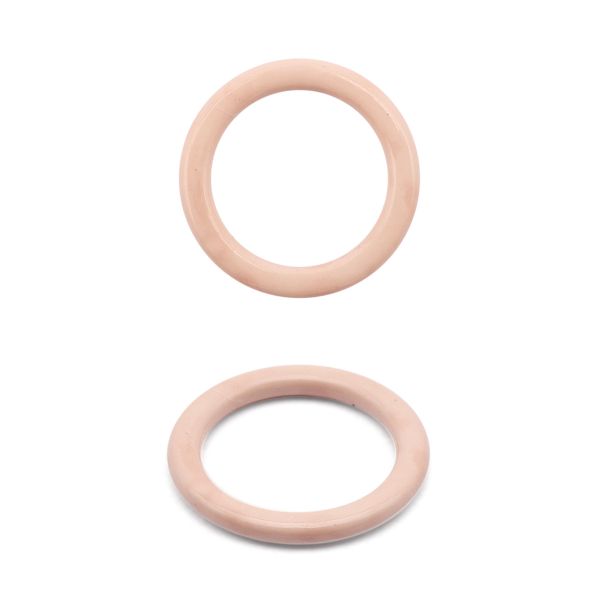 Кольца для бюстгальтера металл ⌀8.0 мм, 20 шт, C344 пудровый, ГВ800