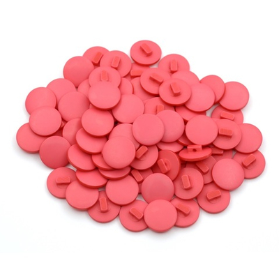 Пуговицы на ножке 24L (15мм) (Coral (коралловый)) NE68, 72 шт