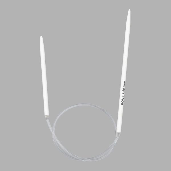 Спицы вязальные круговые Classic 2,5мм / 28см, пластик Pony, 47510